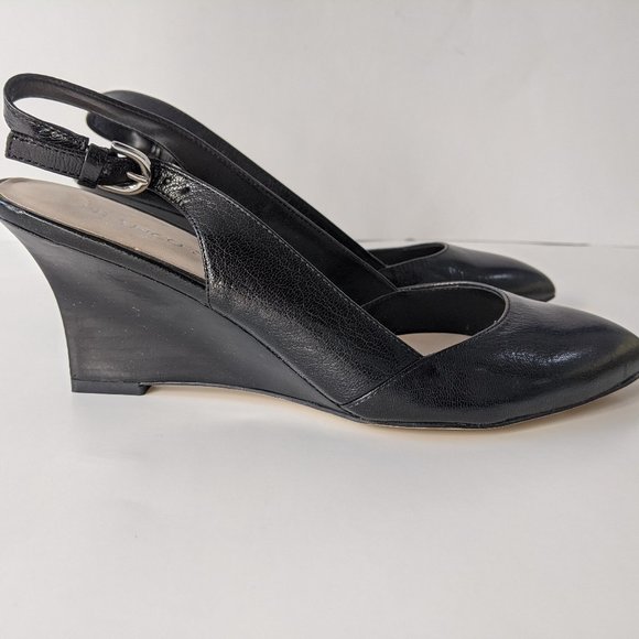 New Franco Sarto Size 7 Wedge Heel Sling Backs - Picture 6 of 15